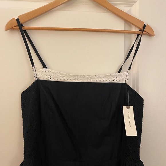 Anthropologie Square-Neck Poplin Midi Dress, Sz Sm - Picture 4 of 8